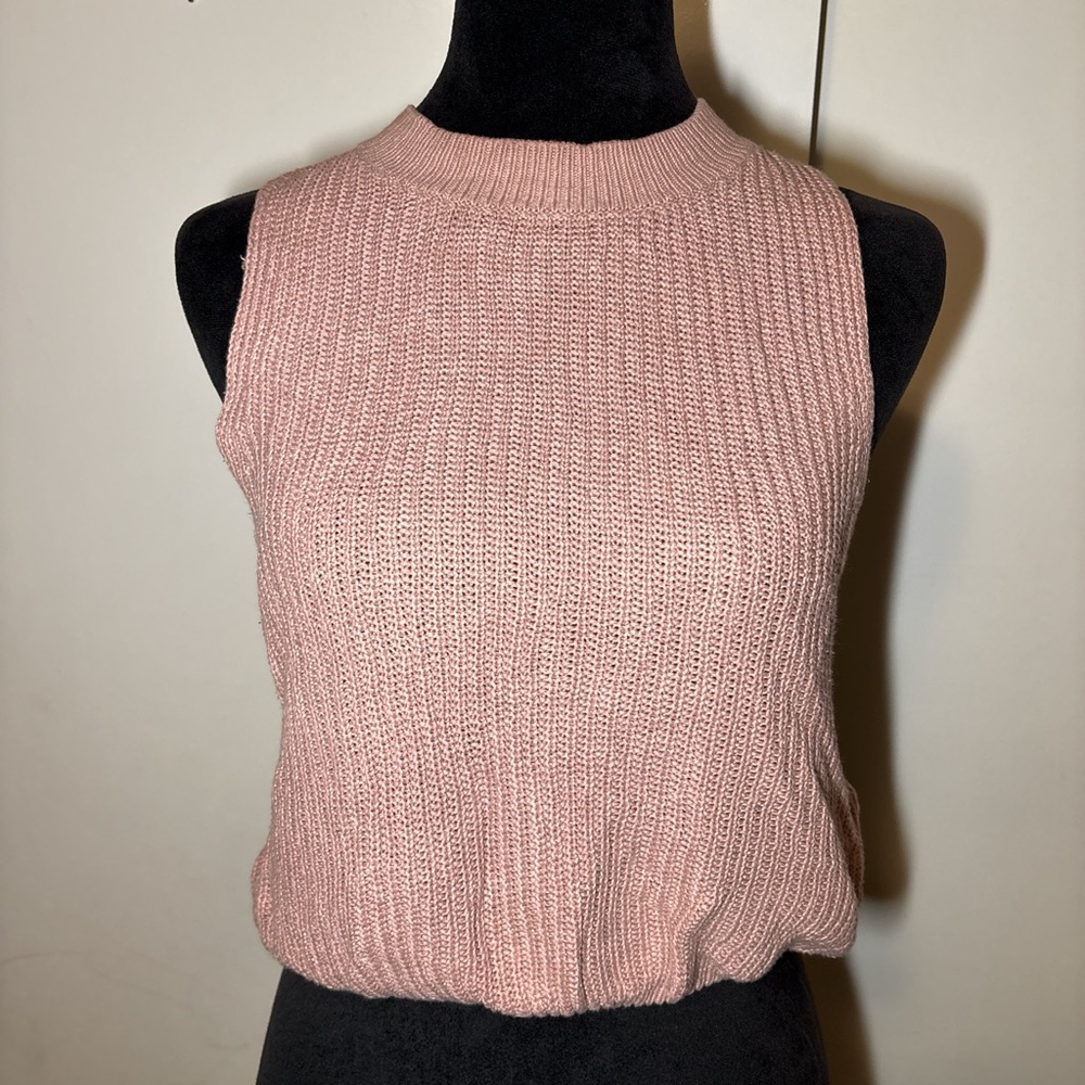 Y2K Reformation light pink oversized sleeveless Knit Top
